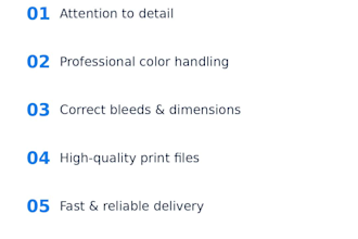 prepare your artwork to print ready for professional printing