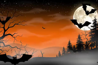 create spooky halloween party promo video invitation hospitality salons and spa