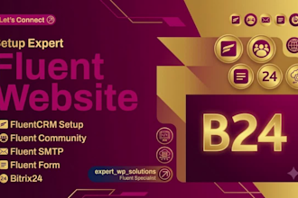 setup expert fluentcrm, fluent community, fluent smtp, fluent form, bitrix24