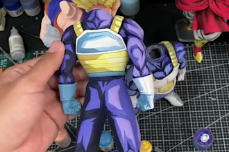 3d paint and print anime figure model action figure statues srl resin printing