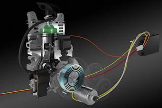 create 3d industrial animation , 3d mechanical , 3d machine cad animation