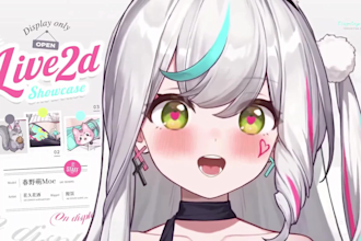 design custom vtuber model live2d rigging in anime art for vtube studio or obs