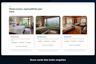 design a modern, responsive website for your hotel, villa or guesthouse