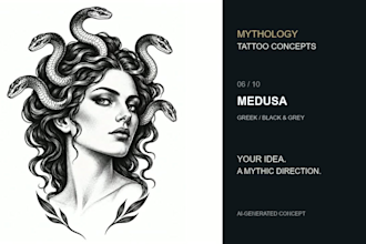 create custom ai mythology tattoo concepts