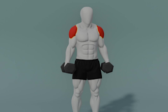 do 3d fitness animation app health wellness animation exercise workout animation