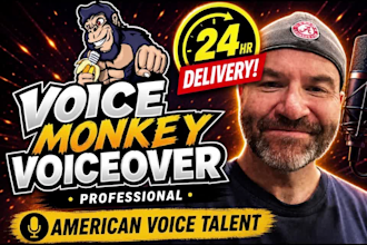 record an southern american male voice over for you