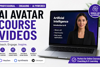 create ai avatar course videos for online coaches with heygen and synthesia