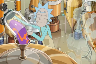 draw you as 2d rick and morty animation 2d famiy guy futurama style