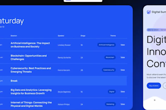 design a professional speaker, keynote and motivational website