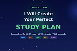 write study plans and educational pdfs for students