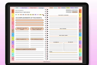 design etsy digital product, etsy digital planner, hyperlinked planner, etsy SEO