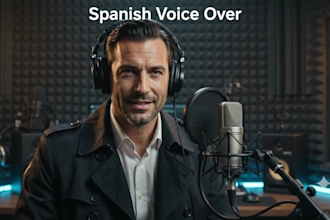 record a professional latin american spanish voice over