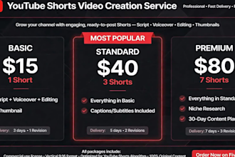 create viral youtube shorts videos with script voiceover and editing