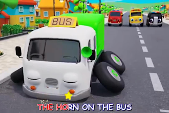 produce pixar animation, cocomelon style, nursery rhymes, kids learning videos