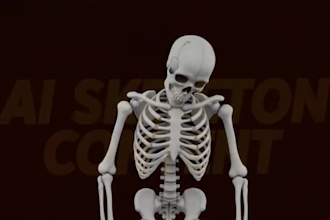 create viral ai skeleton video, ai animation, youtube shorts, tiktok video
