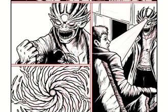 draw dark fantasy comic or manga illustrator
