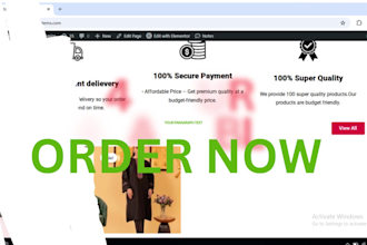 design attractive and wounderful garment website