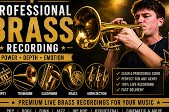 record trumpet, trombone, saxophone, brass, horn section
