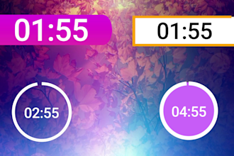 create a professional countdown timer video for your content