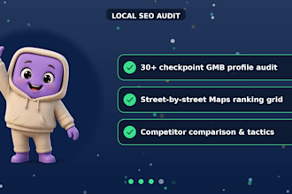 do a local seo audit and gmb audit with google maps ranking report