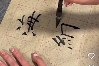 translate and write high resolution chinese calligraphy