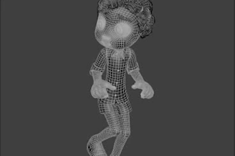 do realistic 3d model with blender cartoon character rigging, game x environment