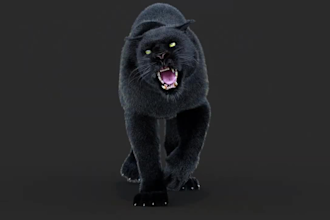 create realistic 3d animal model, 3d creature, dragon, cgi vfx, animal animation