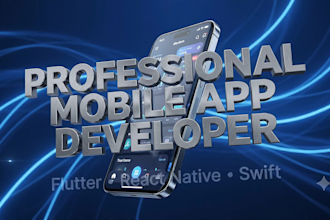 build a flutter or react native mobile app for android and ios