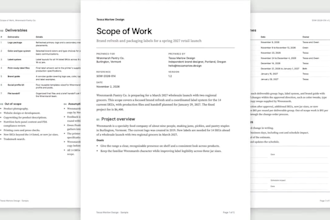 write your scope of work and polite replies to client scope creep