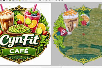 do embroidery digitizing, digitize image for embroidery logo patches hat dst emb