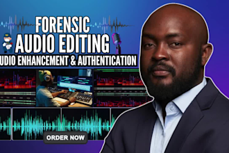 do forensic audio editing, cleanup, restoration, enhance, repair voice detection