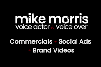 record a professional british male commercial voice over