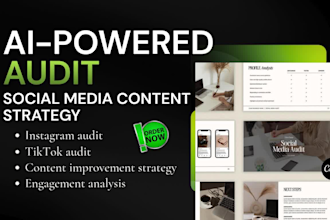 create instagram tiktok linkedin audit growth using chatgpt social media prompts