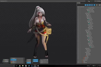 create 3d game character models, rigging and animation for unreal engine ue5