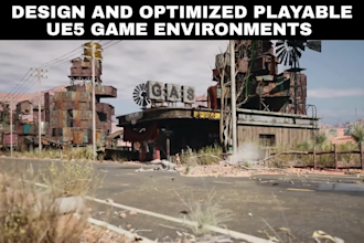 design and optimized playable ue5 game environments for indie developers