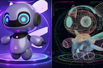 create 3d chibi  for 3d printing, toys, and collectibles