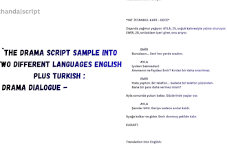 write edit and proofread your movie drama or youtube script