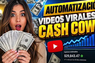 haz videos virales tipo cash cow sin rostro para youtube, creación de canales
