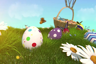 create 20 beautiful easter greeting video