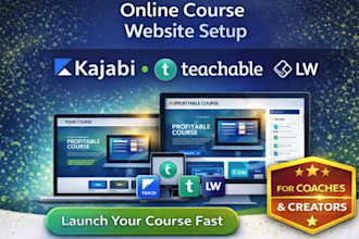 build thinkific website kajabi online course website learnworlds teachable podia