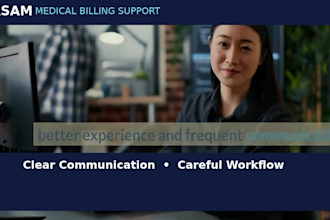 do medical billing, claims submission and ar follow up