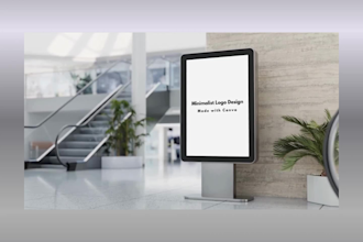 design a professional minimalist logo using canva