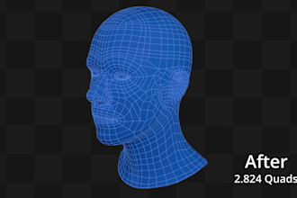 retopologize your messy 3d model into clean, optimized topology