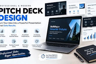 do investors pitch deck and create powerpoint presentation pitch deck design