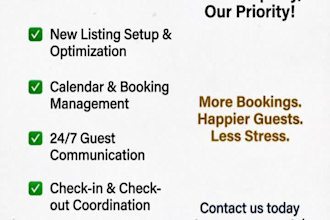 manage airbnb guest messaging and booking support