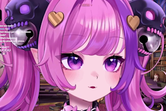 create a custom 3d vtuber model with full rigging vrm for vrchat vroid streaming