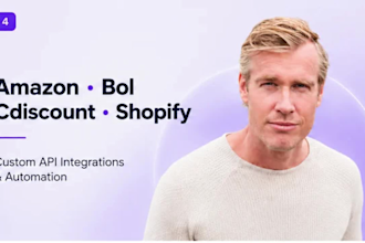 build API integrations for amazon, bol, shopify and cdiscount