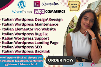 italian wordpress website design italian wordpress maintenance wordpres backlink