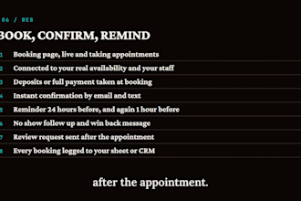 build a booking funnel with automations