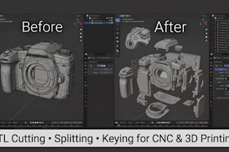 cut split key your stl file to cnc design svg cut file laser ready file